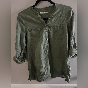 Olive green over sized shirt